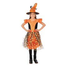 Costume Sorcière Citrouille Fille Pas Cher Noir Orange – Halloween Fiesta Factory