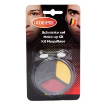 Kit de maquillage Belgique – Supporter noir jaune rouge pas cher - 02021030-N - Kits Maquillage