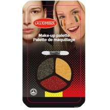 Kit peinture visage paillettes Belgique – Supporter noir jaune rouge pas cher - 02021049 - Kits Maquillage