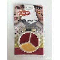 Kit maquillage Espagne pas cher – Supporter rouge jaune | Fiesta Factory