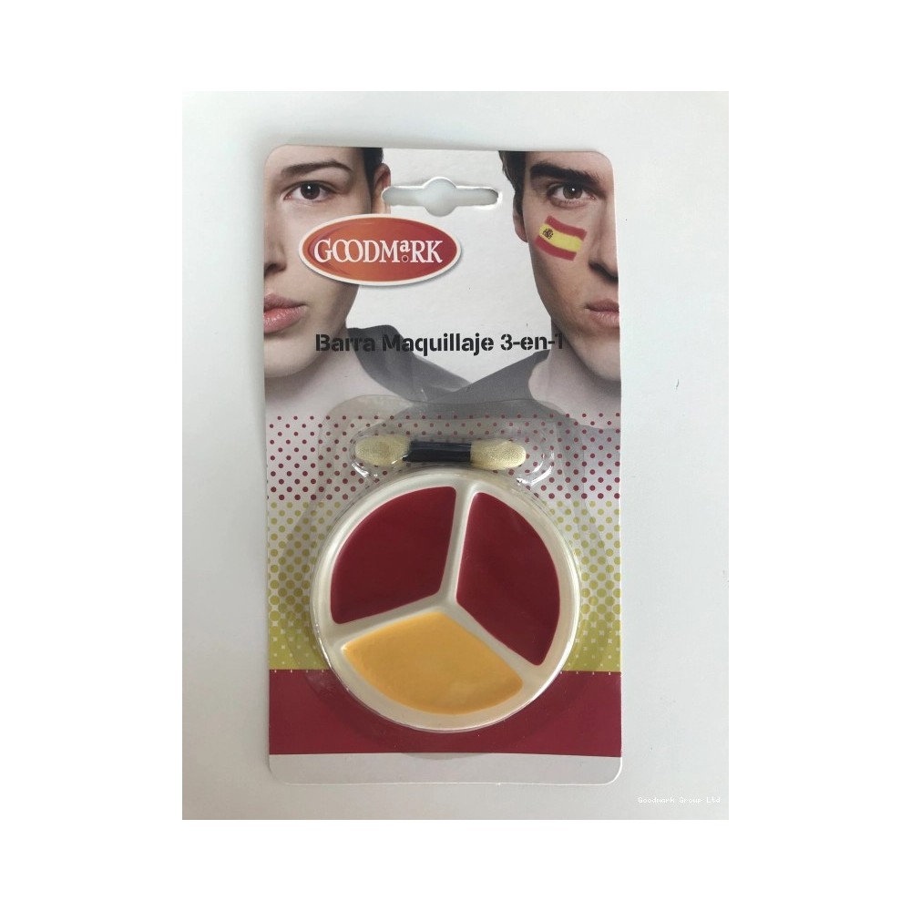 Kit de maquillage Espagne – Supporter rouge jaune pas cher - 02021062 - Kits Maquillage