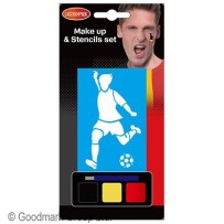 Set maquillage Belgique avec pochoirs pas cher – Supporter | Fiesta Factory