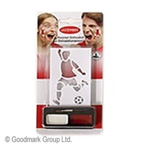 Set maquillage Autriche avec pochoirs pas cher – Supporter rouge blanc | Fiesta Factory