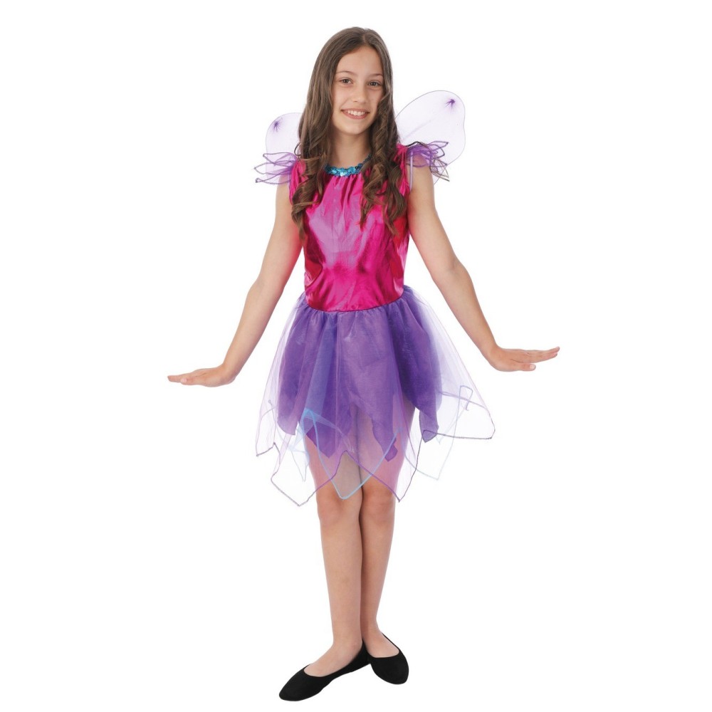 Costume Fée Enfant Rose Violet Pas Cher – Déguisement Fiesta Factory