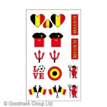 Tatouages supporter Belgique pas cher – Fiesta Factory