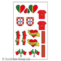 Tatouages supporter Portugal pas cher – Fiesta Factory