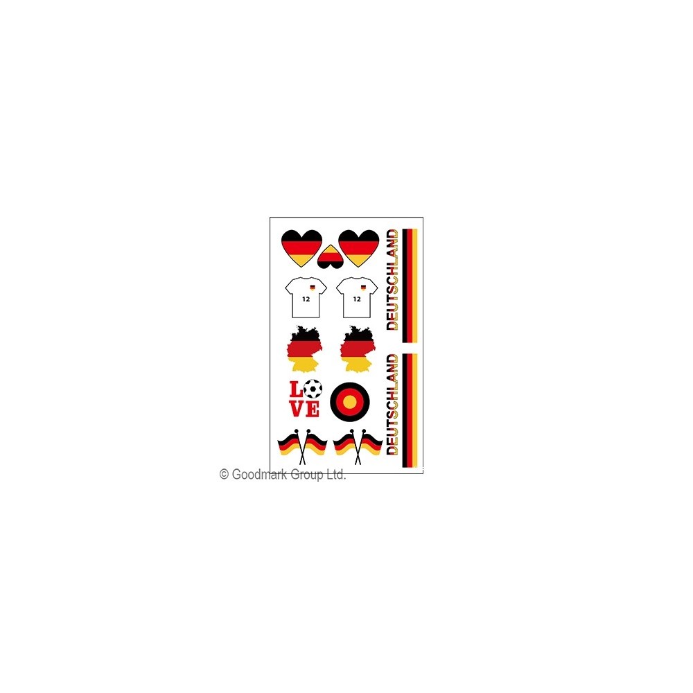 Tatouages supporter Allemagne pas cher – Fiesta Factory