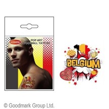 Tatouages supporter Pop Art Belgique pas cher – Fiesta Factory