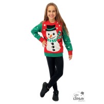 Pull de Noël Enfant Bonhomme de Neige Pas Cher – Fiesta Factory