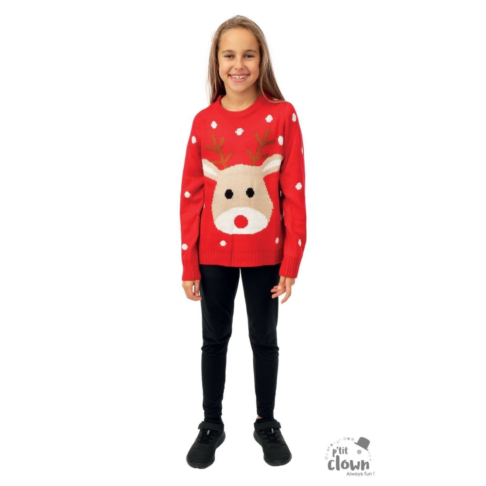 Pull de Noël Enfant Renne Pas Cher – Fiesta Factory