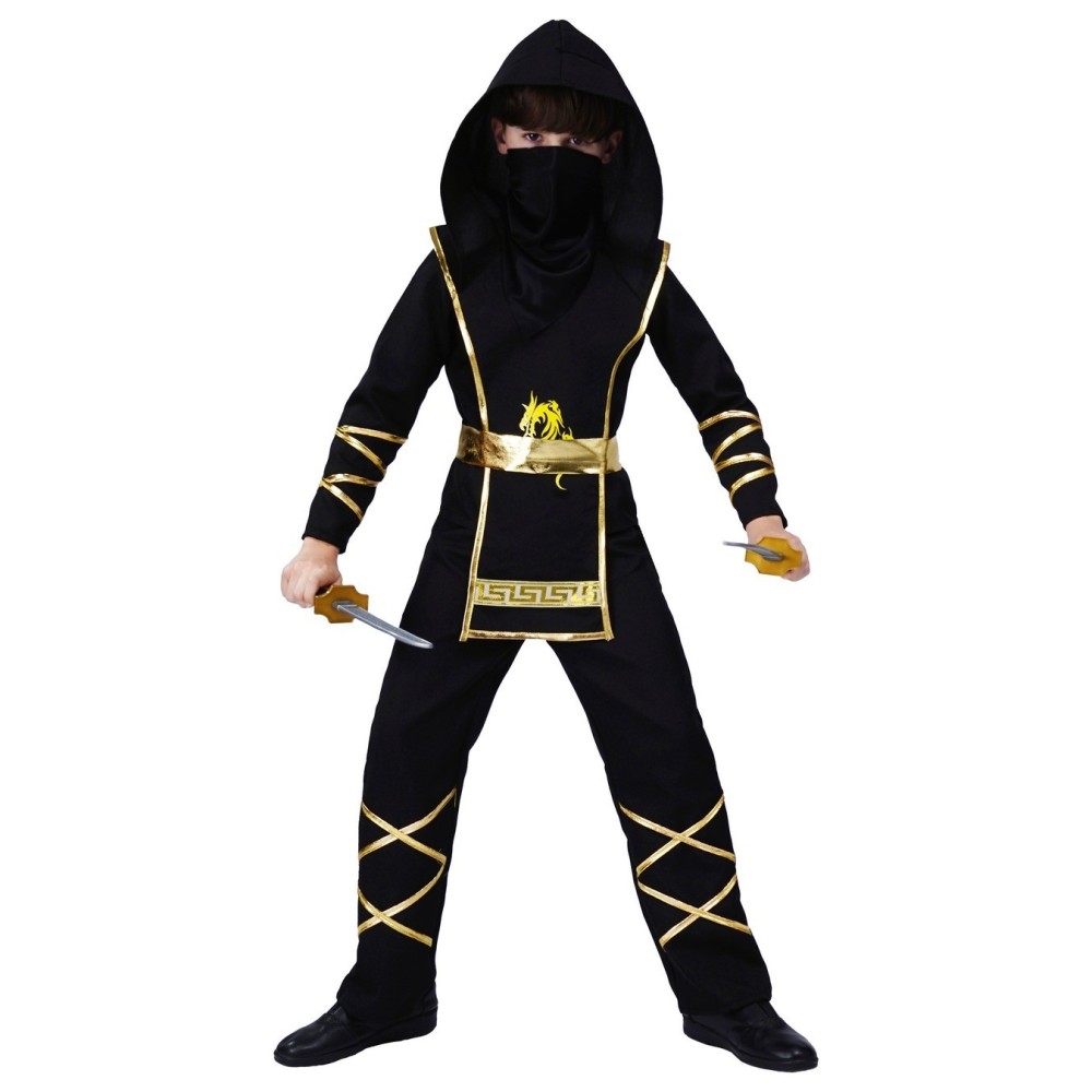 Costume ninja enfant noir et or pas cher – Fiesta Factory à petit prix
