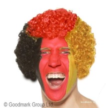 Perruque Allemagne bouclée pas cher – Fiesta Factory à petit prix