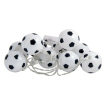 Guirlande football LED 10 lumières blanc pas cher | Fiesta Factory