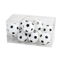 Guirlande football LED 10 lumières blanc pas cher | Fiesta Factory