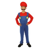 Costume plombier enfant bleu rouge pas cher – Fiesta Factory à petit prix