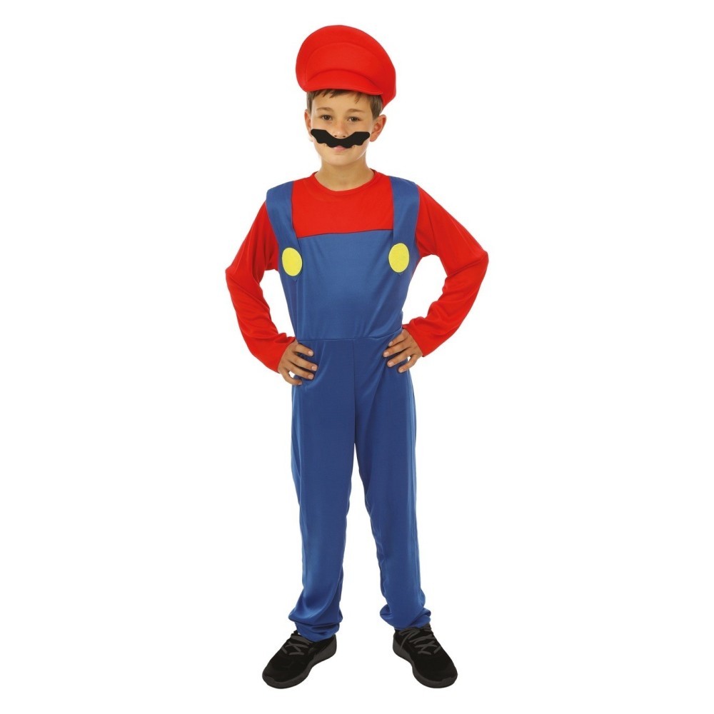 Costume plombier enfant bleu rouge pas cher – Fiesta Factory à petit prix