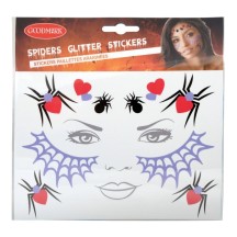 Stickers Visage Araignée Halloween Paillettes pas cher – Fiesta Factory