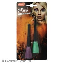 Eye-liner métallique Halloween lot de 2 pas cher – Fiesta Factory