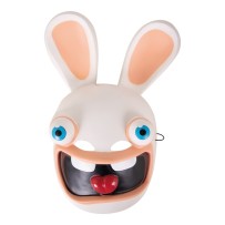 Masque Lapins Crétins enfant plastique – déguisement drôle officiel
