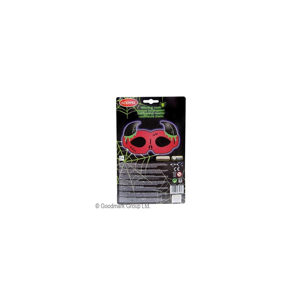 Masque lumineux diable Halloween LED pas cher – Fiesta Factory