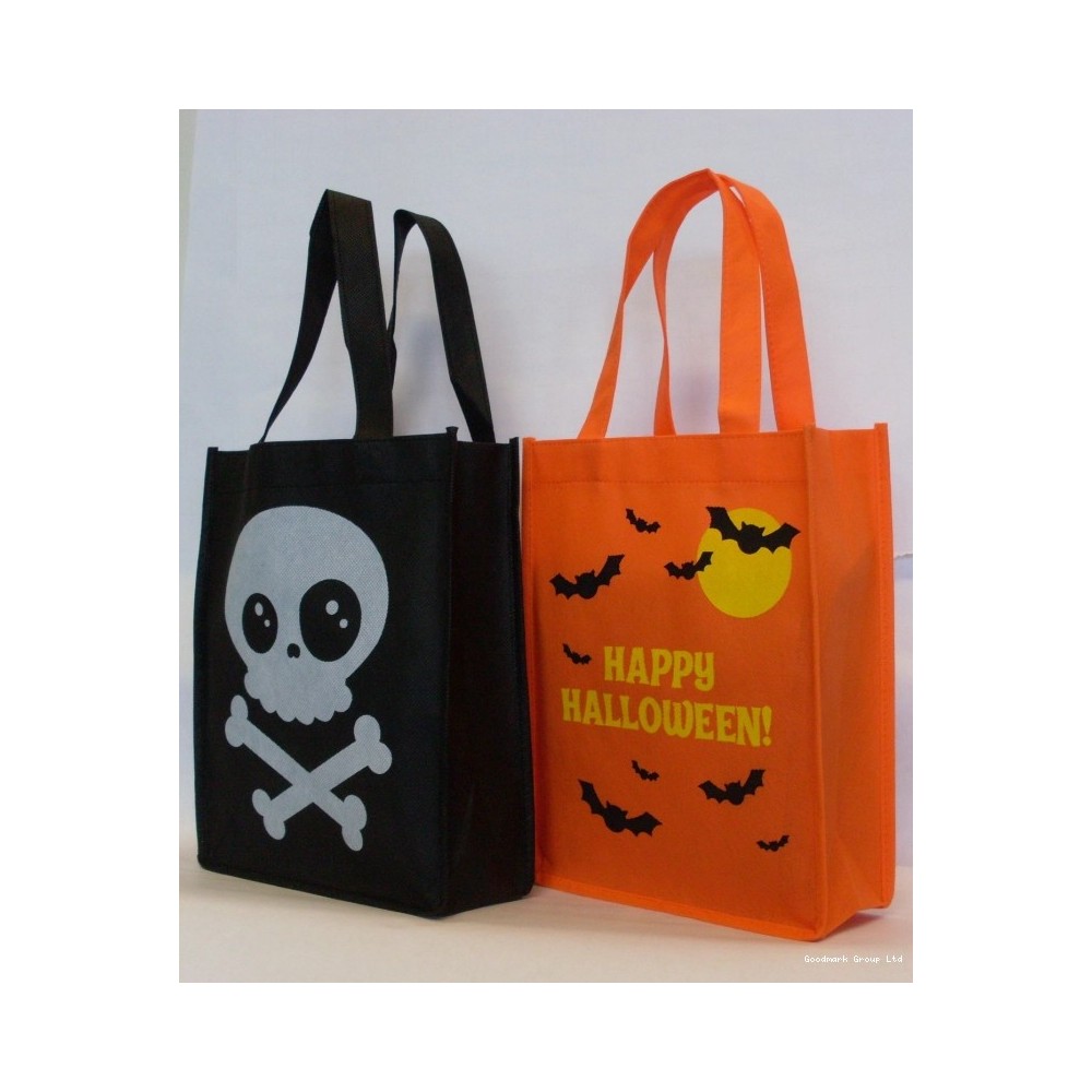 Sac à bonbons Halloween pas cher 2 styles assortis – Fiesta Factory