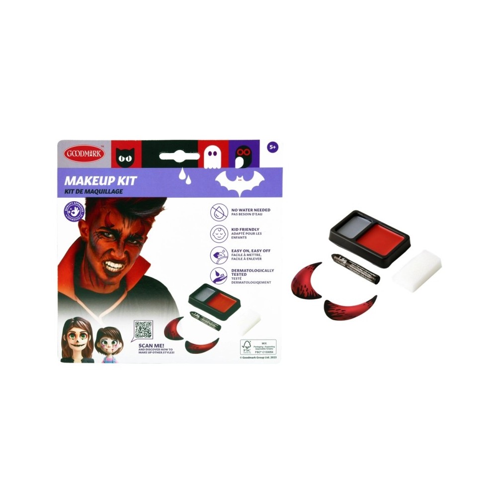 Kit maquillage diable Halloween pas cher – Fiesta Factory