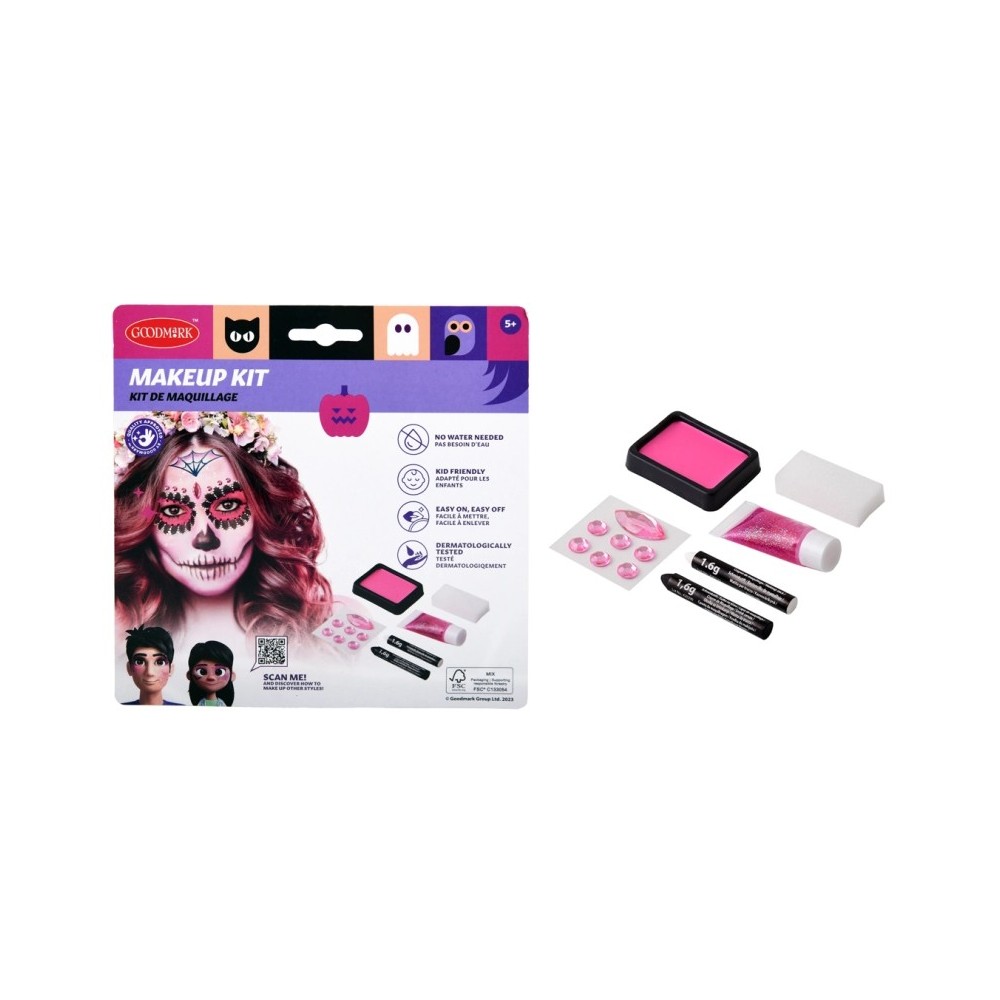 Kit maquillage Jour des Morts calavera pas cher – Fiesta Factory