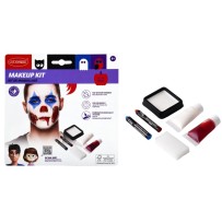 Kit maquillage clown maléfique Halloween pas cher – Fiesta Factory