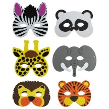 Loup animaux sauvages enfant pas cher – masque déguisement aléatoire