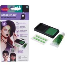 Mini trousse maquillage vert avec strass pas cher | Fiesta Factory