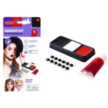 Mini trousse maquillage rouge avec strass pas cher | Fiesta Factory