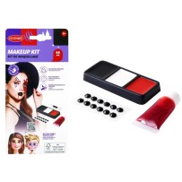 Mini trousse maquillage rouge avec strass pas cher | Fiesta Factory