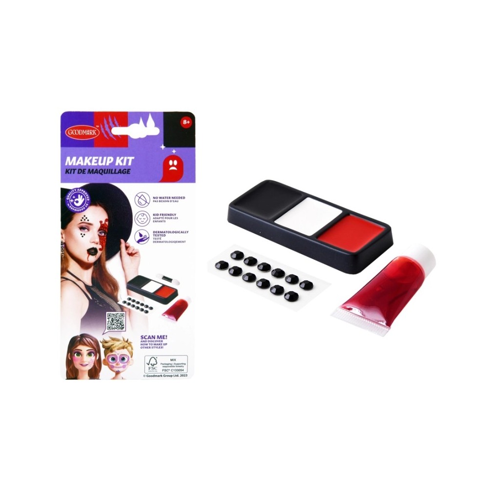 Mini trousse maquillage rouge avec strass pas cher | Fiesta Factory