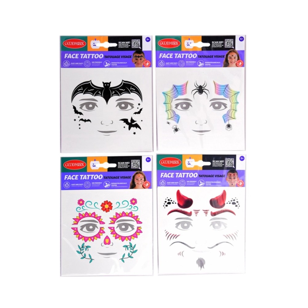 Tatouages visage humour ass pas cher | Fiesta Factory