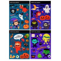 Décoration fenêtre statique Halloween drôle 28x39 cm | Fiesta Factory