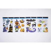 Décoration fenêtre Halloween holographique 38x30 cm | Fiesta Factory