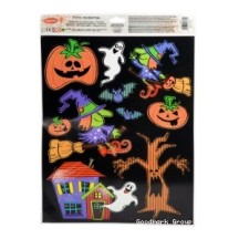 Décoration fenêtre Halloween glitter 38x30 cm | Fiesta Factory