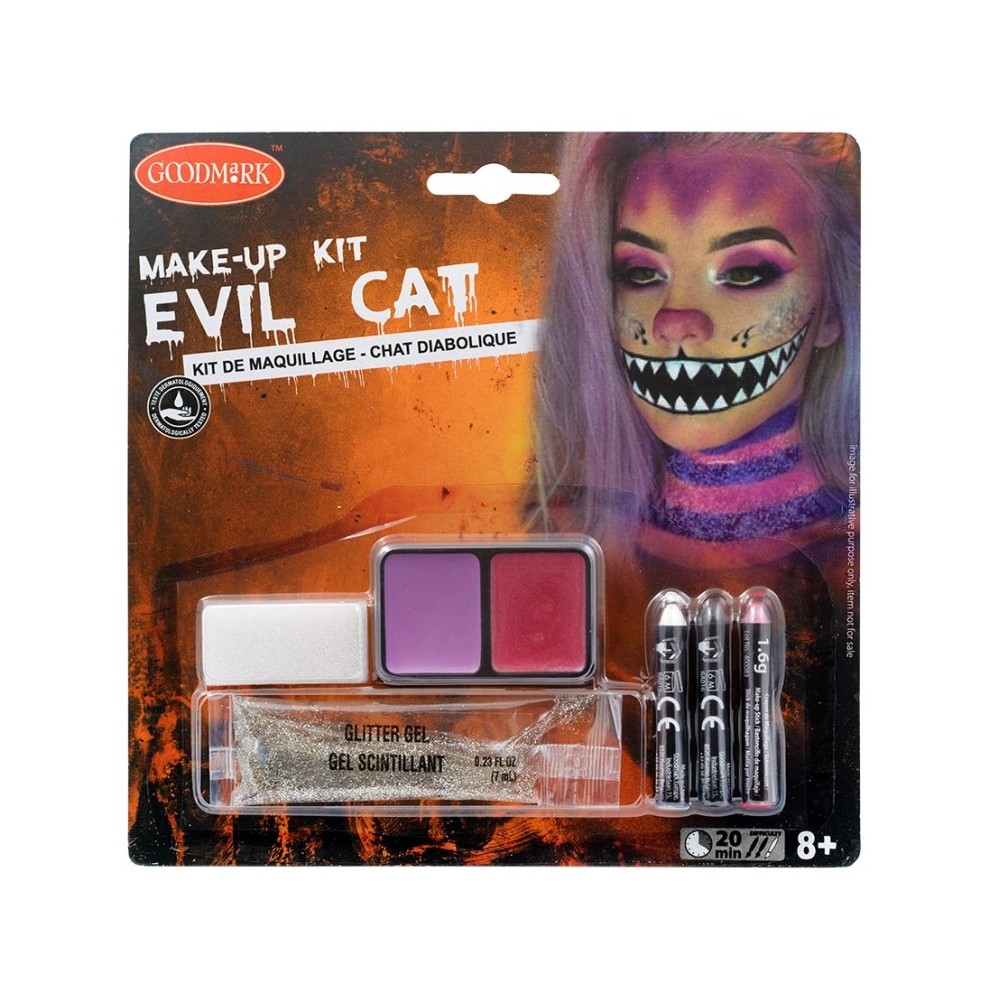 Kit chat diabolique Halloween pas cher | Fiesta Factory