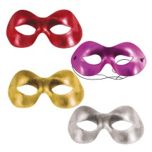 Loup métallisé pas cher – masque soirée couleur aléatoire