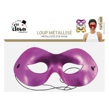 Loup métallisé pas cher – masque soirée couleur aléatoire