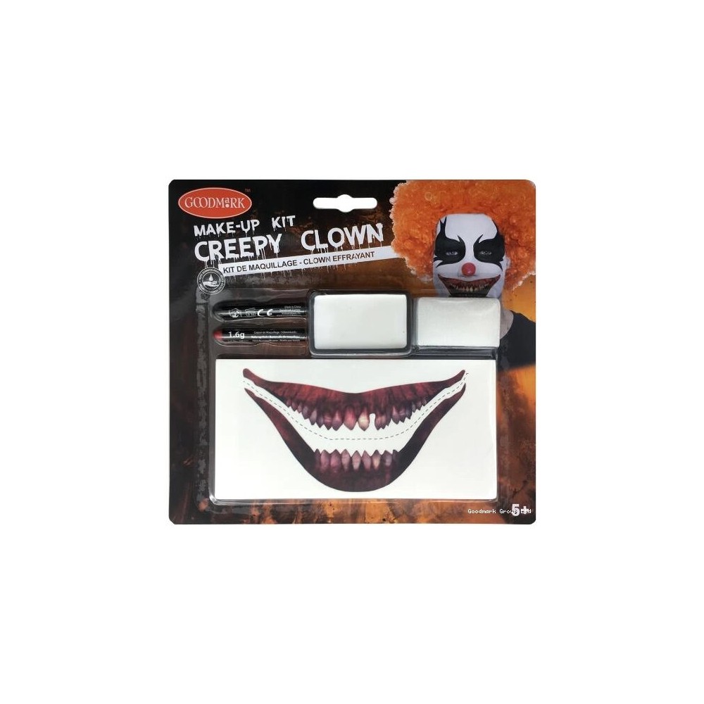 Kit clown effrayant Halloween pas cher | Fiesta Factory