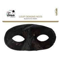 Loup domino noir pas cher – masque soirée élégant carnaval