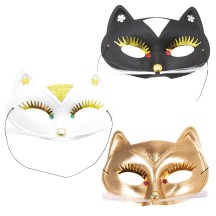 Loup chat couleur aléatoire pas cher – masque chat déguisement