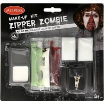 Kit personnage Halloween zipper zombie – maquillage & accessoires - 02070225-NF - Kits Maquillage