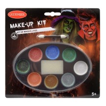 Palette maquillage Halloween 8 couleurs glitter pas cher | Fiesta Factory