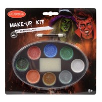 Palette maquillage Halloween 8 couleurs glitter pas cher | Fiesta Factory