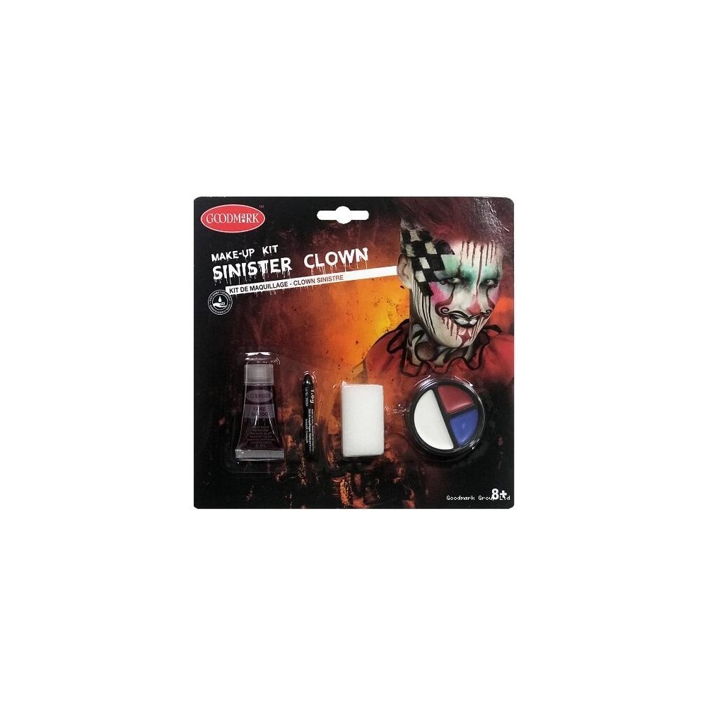 Kit clown sinistre Halloween pas cher | Fiesta Factory