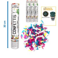 Canon à confettis Joyeux Anniversaire 30 cm pas cher | Fiesta Factory