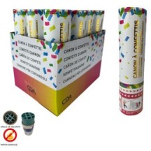 Canon à confettis 20 cm multicolore pas cher | Fiesta Factory