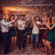 Canon à confettis 20 cm multicolore pas cher | Fiesta Factory